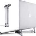 Portable Laptop Stand, Adjustable Laptop Stand for MacBook Pro, Aluminum Desk Foldable Compact Universal Computer Cooling Stand for 12 13 15 17 inch