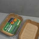 Air Fryer Disposable Paper Liner, Rectangular for Ninja 2-Basket Air Fryer, Natural Non-stick Parchment Paper Liner, 8.6x5.5 inch 100Pcs Rectangle Parchment Paper for DZ201, DZ401, FG551