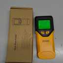 Stud Finder Wall Scanner - 5 in 1 Stud Finder Tool w/Smart Chip and HD LCD Display, Stud Detector Beam Finders for the Center and Edge of Wood AC Wire Metal Studs Joist Pipe (Yellow Feathers)