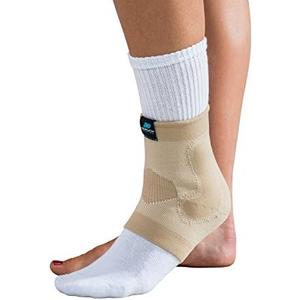 DonJoy DA161AV02-TAN-L Deluxe Elastic Ankle for Sprain, Strain, Swelling, Tan, Large fits 9.5", 10.5"