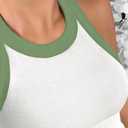 Tank Tops for Women Summer Sleeveless Round Neck Basic Cami Top Slim Knit Ribbed Racerback Blouses (XX-Large)
