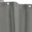 Kenney KN41439 Medium Weight 5 Gauge Waterproof PEVA Shower Curtain Liner with Rust-Resistant Metal Grommets and Weighted Magnetic Hem for Bathroom, 70" W x 72" H, Gray, 1-Pack (Grey)