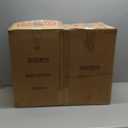 2 Pack 5 Gallon Glass Water Dispenser Hammered Glass Drink Beverage Dispenser Water Jug Container with Stainless Steel Spigot for Parties, Weddings, Lemonade, Iced Tea