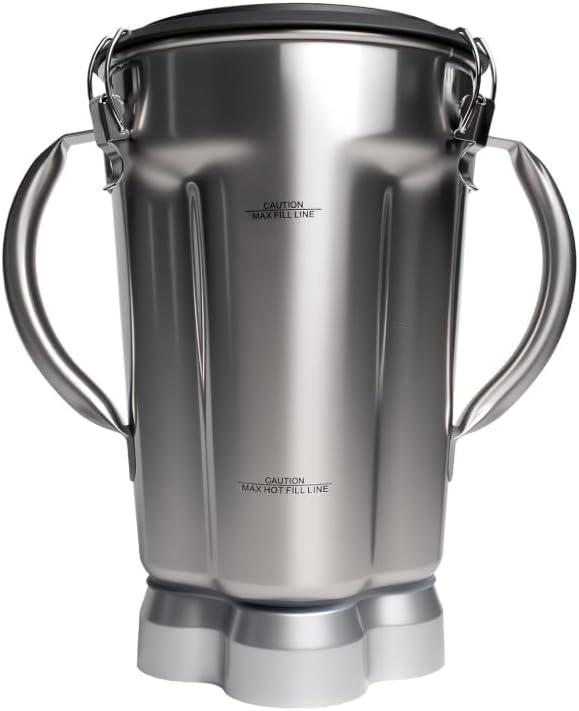 136oz Stainless Steel Blender Pitcher Compatible with Waring CB15 Series