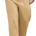 Men Linen Drawstring Pants Casual Summer Cotton Trousers Lightweight Breathable Straight Leg Vocation Beach Lounge Wear, Large