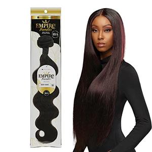 Sensationnel Empire Bundles - Body Wave 10A Tangle Shed Free Human Hair For Weaving And Sew In Styles - 1 Pack (16 Inch, NATURAL/BLACK)