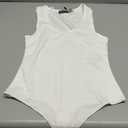 Ralph Lauren Bodysuit for Women Sleeveless Backless Tank Top Sharp Collection White, S
