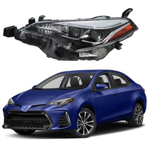 GXYWADY Headlight Assembly Replacement for 2017 2018 2019 Corolla SE XLE XSE Sedan Projector Headlamp Left Side (Driver Side)