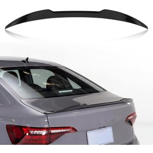 Rear Spoiler for Volkswagen VW Jetta 2019-2024 Glossy Black | Rear Trunk Spoiler Wing High Quailty Easy Installation Vehicle mold release Durable