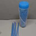 8 Pcs Bridesmaid Plastic Tumbler with Straw Lid and Twist Bow 24 oz I Do Crew and Bride Reusable Tumbler Bridal Party Proposal Gifts Bachelorette Party Gifts for Wedding Bridal Bridesmaid(Light Blue)