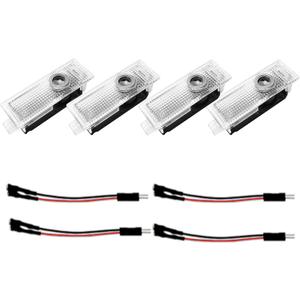 4 Pcs Car Welcome Lights, LED Door Projector Lights, Car Door Light Replacements, Puddle Lights for 1/2/3/4/5/6/7 Replaceable with X1/X2/X3/X4/X5/X6/X7/M/Z/GT