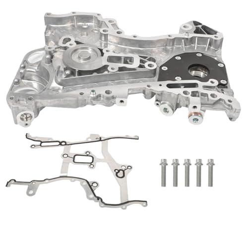 Front Timing Chain Cover Oil Pump Assembly with Gasket for Cruze 1.4 2012-2017, Sonic 1.4 2012-2017, Trax 1.4 2013-2017, Encore 2013-2017 Replace 25199424 55562788 25194353 25195406