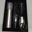 Electric Wine Opener Set - Premium Wine Gifts with Wine Opener, Foil Cutter, Wine Aerator, Vacuum Stopper, and Elegant Gift Box - Ideal Christmas Gift for Unforgettable Moments (Stainless Steel)