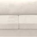 H.VERSAILTEX Sofa Cover 3 Piece T Cushion Sofa Slipcovers Thick Velvet Couch Cover Furniture Protector Stretch Sofa Covers for 2 Cushion Couch with 2 Individual T Cushion Covers Washable, Ivory