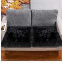 Faux Fur Sheepskin Square Chair Cover Seat Cushion Pad, Luxurious Wool Area Rugs Fluffy Floor Mat for Living Sofa, Photographing Background Office Home Decor Carpet 1 Pc