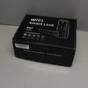 SohoTeco Keyless Entry Door Lock with Handle, Builtin WiFi Deadbolt, Smart Fingerprint Security Lock for Front Door, Support Doorbell Call and APP Unlock, Easy Installation, Matte Black