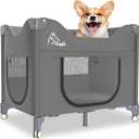 Upgraded Dog Bunk Bed, Portable Bedside Dog Bed, Dog Beds Attachment to Human Bed, Bedside Lounge Pet Bed for Small, Medium Cats & Dogs, Pet Window Perch-Grey