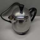 Farberware Electric Coffee Percolator, FCP240, Stainless Steel Basket, Automatic Keep Warm, No-Drip Spout, 4 Cup, Black/Silver