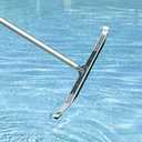 Poolmaster 36-Inch Extra-Wide Commercial Pool Brush, Heavy-Duty Aluminum Back, Curved Head with Nylon Bristles, Safe for Vinyl, Gunite, Fiberglass and Concrete Pools