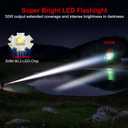 Flashlight 20000 High Lumens Rechargeable - 2 Pack 30W Super Bright LED Flash Light | 24H Long Lasting & 5000ft Beam USB C High Powered Handheld Police Flashlight for Home/Camping/Hiking/Emergency