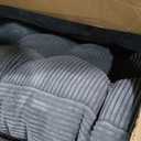 MAXYOYO Folding Sofa Bed, Convertible Sleeper Chair with Pillow Foldable Mattress with Back Support, Portable Fold Out Chair Bed Comfy Floor Sofa Lounge for Living Room Bedroom, Dark Grey, Single