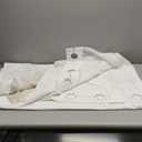 Hookless It's A Snap! 3-in-1 Shower Curtain With Waffle Fabric, Sheer Top Window, Flex-On Rings & Liner, 71" x 74", White