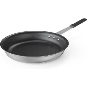 NEWBULIG Nonstick Frying Pan, 14" Heavy-Gauge Aluminum Skillet with Ceramic Nonstick Coating & Stainless Steel Base for Induction, Electric, Gas, Oven Safe, Black Hanging Handle