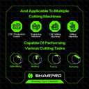 SHAPPRO 1/2 Inch Dia Carbide Square End Mill, 4 Flute CNC End Mills, Heat-Resistant Metal Endmill Suitable Alloy Steel, Stainless Steel, Various Cast Iron