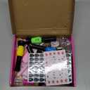 EULRGAUS Kids Nail Polish Set for Girls, Peelable Non Toxic Nail Polish with Nail Powder & DIY Nail Stickers, Water-Based Nail Art Kit, Gift Set and Girls Toys Age 8+