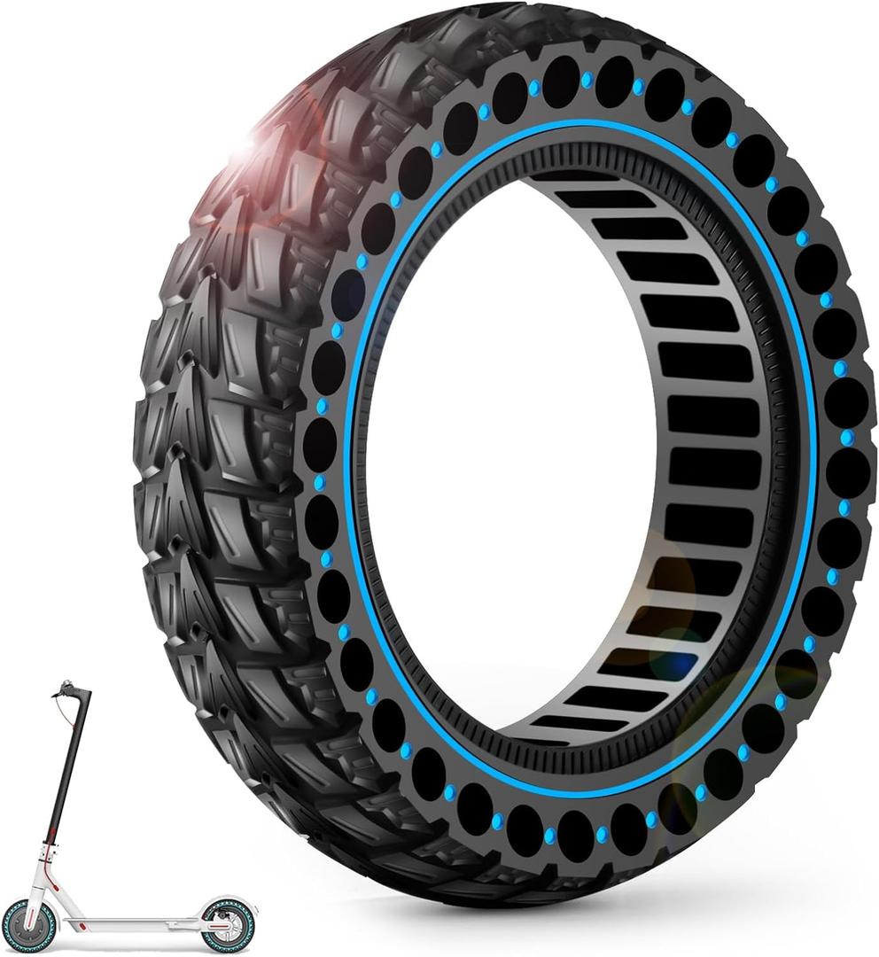 BANGTING 1PCS 60/70-6.5 Scooter Tire, 10x2.5 inch Tire Solid for Segway Ninebot Max G2 / G30 / G30D / G30E / G30E / G30LP / G30D II / G30 Max, 10x2.5-6.5 Tires Replacement for Electric Scooter (Blue)