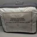 Royal Elite- Goose Feather Down Duvet Insert Queen Size-Made in Canada White Goose Feather Down Comforter-Oeko Tex Cotton Shell with Corner Loops (Premium 15% Goose Down, Queen)