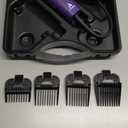 Andis 24820 EasyClip Professional-Animal 7-Piece Detachable Ceramic Blade Clipper Kit, Frustration Free Packaging, Purple