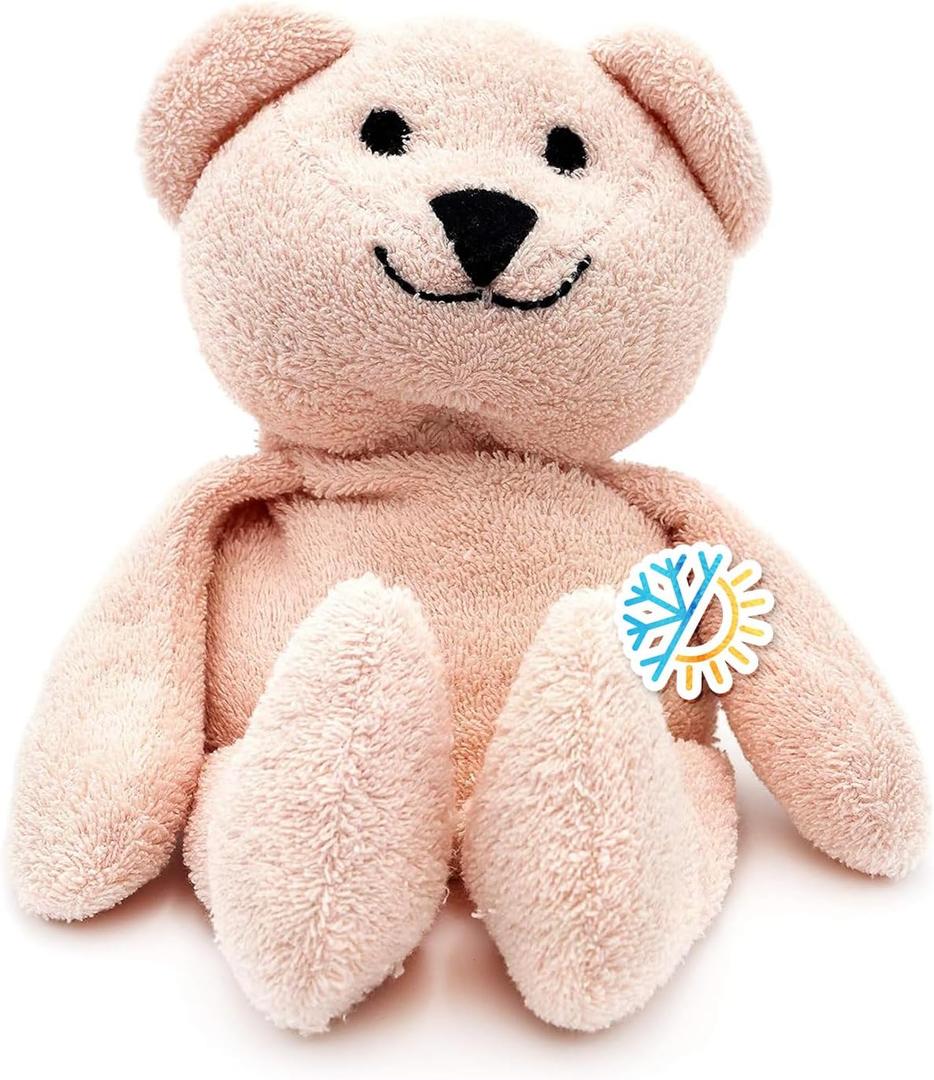 Thermal-Aid (Bella The Pink Bear)  Washable Heating Pad & Ice Pack  Plush Hot/Cold Pack with Natural Corn Filling  Reusable Comfort