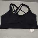 IUGA Sports Bras for Women High Support Large Bust High Impact Womens Sports Bras Strappy Padded Sports Bra (Black, XL)