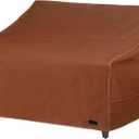 NettyPro Patio Sofa Bench Cover, Waterproof 600D Heavy Duty Outdoor Furniture 3 Seater Couch Cover, 79" Wx 38" Dx 35" H, Brown