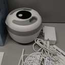 Ultrasonic Retainer Cleaner Machine, 45kHz 200ML Dental Cleaning Pod with 4 Wash Modes, Digital Timer for Denture Cleaner, Aligners, Mouth Guards, Braces, Jewelry & Toothbrush Heads (White) (Standard with 2 Interaction Ports, White_popular Version)