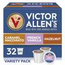 Victor Allen's Coffee Variety Pack (French Vanilla Flavored, Caramel Macchiato, Hazelnut), 32 Count, Single Serve Coffee Pods for Keurig K-Cup Brewers