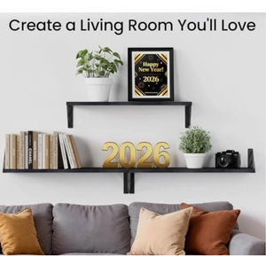Share
Wall Mounted Floating 23-inch Standard A. Black Board & Black Brackets