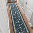Ottomanson 3X10 Hallway Washable Runner Rug - Non-Slip Indoor Entryway Rug Mahal Kitchen Rug Runner Ultra-Thin Floor mat, 10ft Carpet for Bathroom, Bedroom, Living Room, 31" x 10'