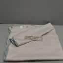 BTTN Beige Scalloped Shower Curtain, Boho Linen Textured Heavy Duty Shower Curtain Set with 12 Plastic Hooks, Elegant Decorative Waterproof Fabric Shower Curtains for Bathroom - 72x72 - Cream