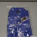 DiBanGu Mens Blue Christmas Dress Shirts for Men Long Sleeve Button Down Xmas Shirts for Party Prom Perform Medium