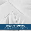 Cozynight Down Alternative Comforter-All Season Queen Comforters Duvet Insert with Corner Tabs-Lightweight Breathable Reversible White Comforter 90x90 inches
