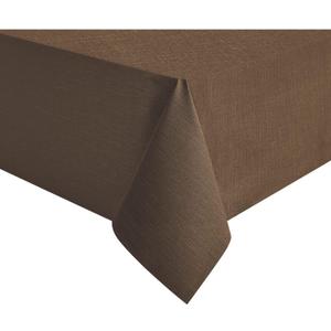 NLMUVW Rectangle Vinyl Tablecloth 100% Waterproof Oil Proof Spill Proof PVC Table Cloth Wipe Clean Table Cover for Kitchen Dining Picnic, Chocolate, 54 x 84 inch