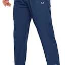 NORTHYARD Men's Fleece Lined Pant Winter Warm Sweatpant Wind Cold Weather Pants Running Athletic Workout Gym Joggers (Blue, XXXL)
