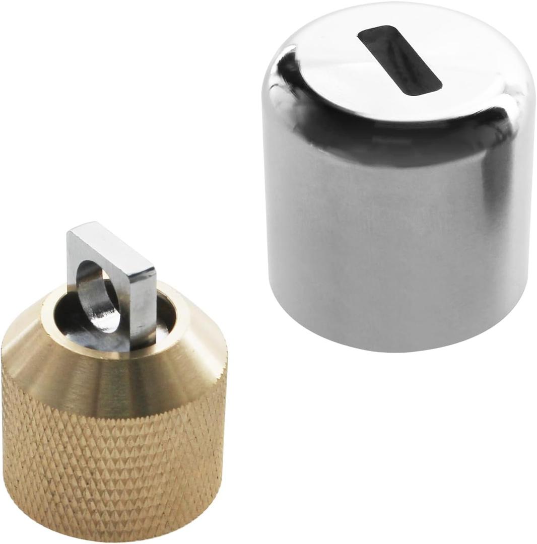 DSL-1 Hose Bibb Lock Fits for 3/4" Faucet Or Hose Spigot, Outdoor Faucet Lock Prevents Water Theft Protect Hose Bibb (Padlock Not Included)