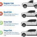 Window Visors Rain Guards for 2009-2018 Ram 1500 Crew/Mega Cab, 2010-2025 Ram 2500 & 3500 CrewCab Window Vent Wind Deflectors Visors Shades