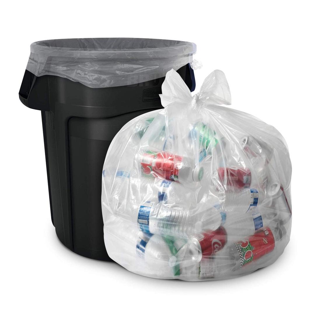 60 Gallon Clear Trash Bags - (Huge 100 Pack) - 38" x 58" - 1.5 MIL (Equivalent) - CSR Series - Heavy Duty Industrial Liners Clear Garbage Bags for Recycling, Contractors, Storage, Outdoor 60 Gallon Clear Trash Bags - (Huge 100 Pack) - 38" x 58" - 1.5 MIL (Equivalent) - CSR Series - Heavy Duty Industrial Liners Clear Garbage Bags for Recycling, Contractors, Storage, Outdoor
