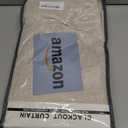 100% Blackout Shield Linen Blackout Curtains for Bedroom 72 Inches Long, Back Tab/Rod Pocket Living Room Drapes, Thermal Insulated Blackout Curtains 2 Panels Set, 50" W x 72" L, Oatmeal