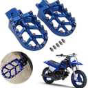 AnXin Motorcycle Foot Pegs Footpeg Pedals FootRest for PW50 1981-2023 PW80 1983-2006 Pit Dirt Bike Blue