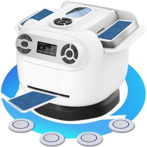 2026 Automatic Card Shuffler and Dealer Machine, 2-in-1 Smart 360Rotating Card Dealer and Shuffler Machine, Super Quiet, Safer, Various Card Games for Home and Club-White